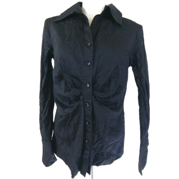 Soft Surroundings Ruched Button Down Shirt - Picture 1 of 3